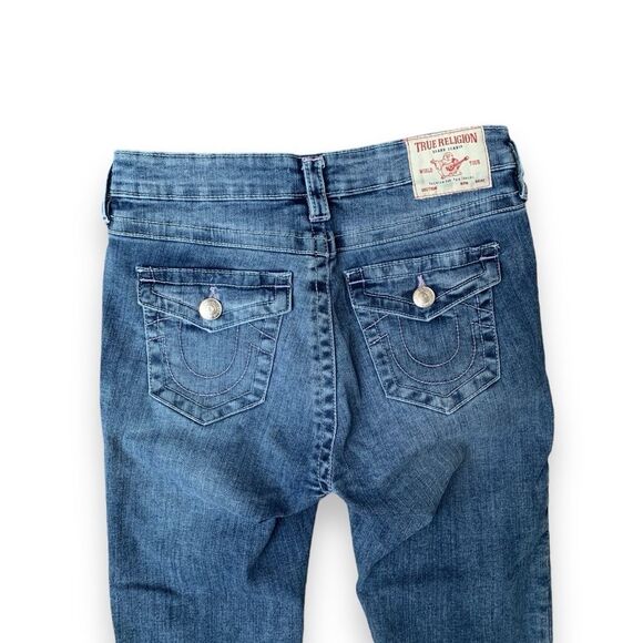 True Religion Jennie Curvy Mid Rise Capri Comfort Stretch Women’s size 28 - Picture 4 of 16